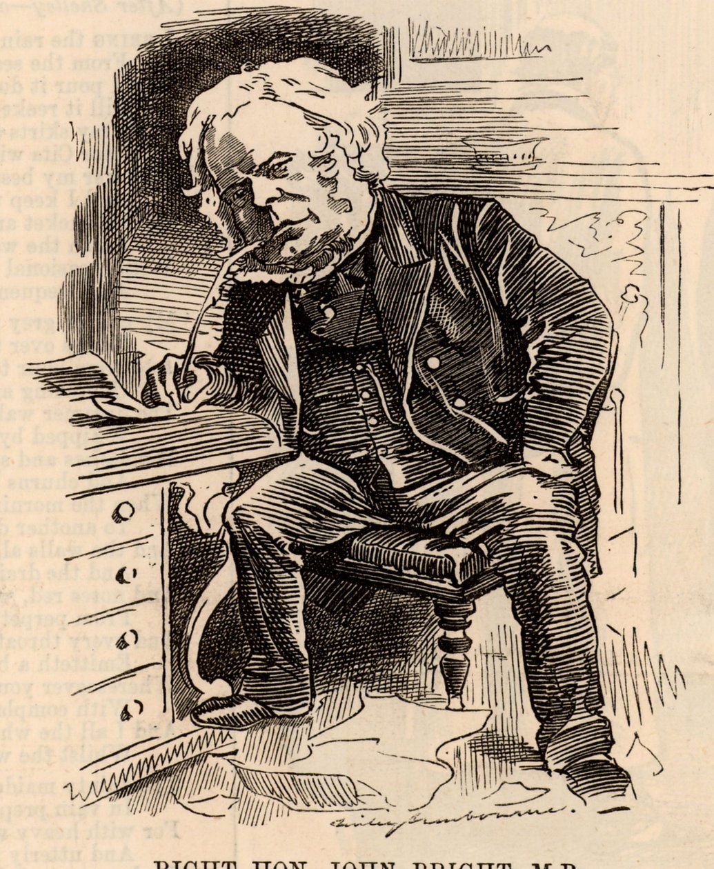 Caricatura di John Bright da Edward Linley Sambourne