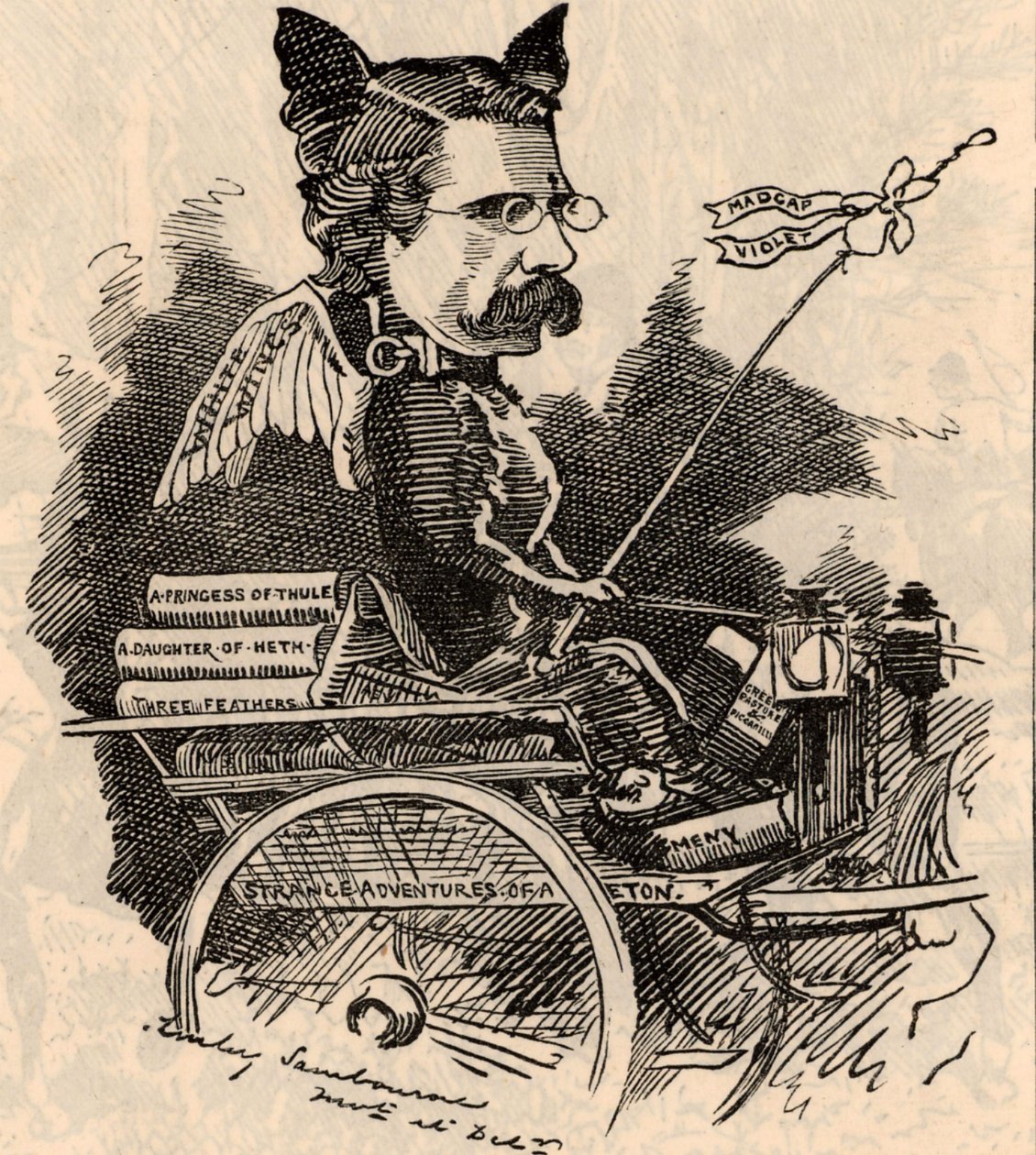 Cartone animato di William Black da Edward Linley Sambourne
