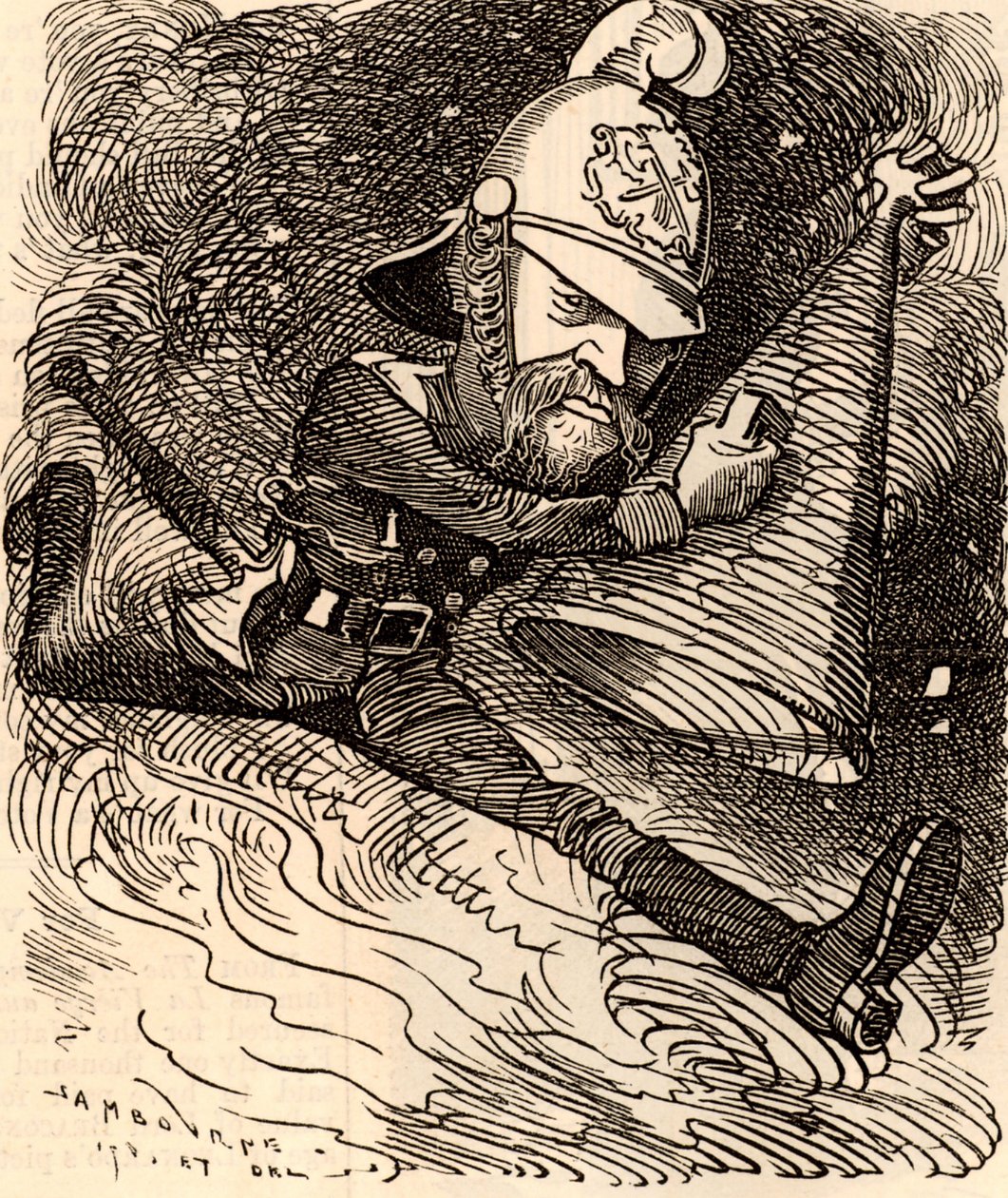 Eyre Massey Shaw (1830-1908) da Edward Linley Sambourne