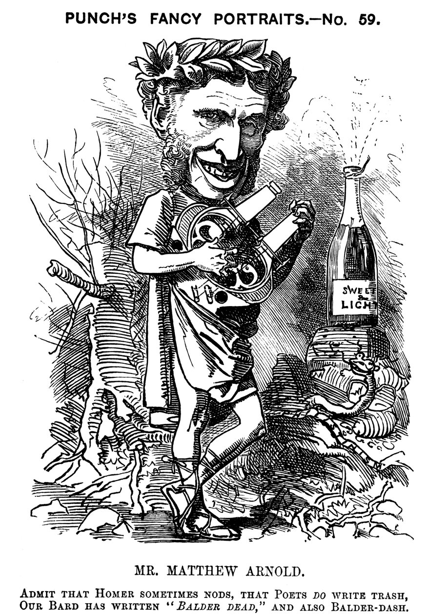 Matthew Arnold 1822-1888, poeta, critico ed educatore britannico, 1881 da Edward Linley Sambourne