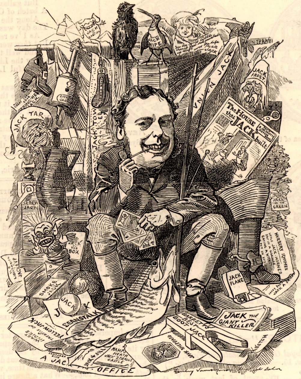 Ritratto di John Holker da Edward Linley Sambourne