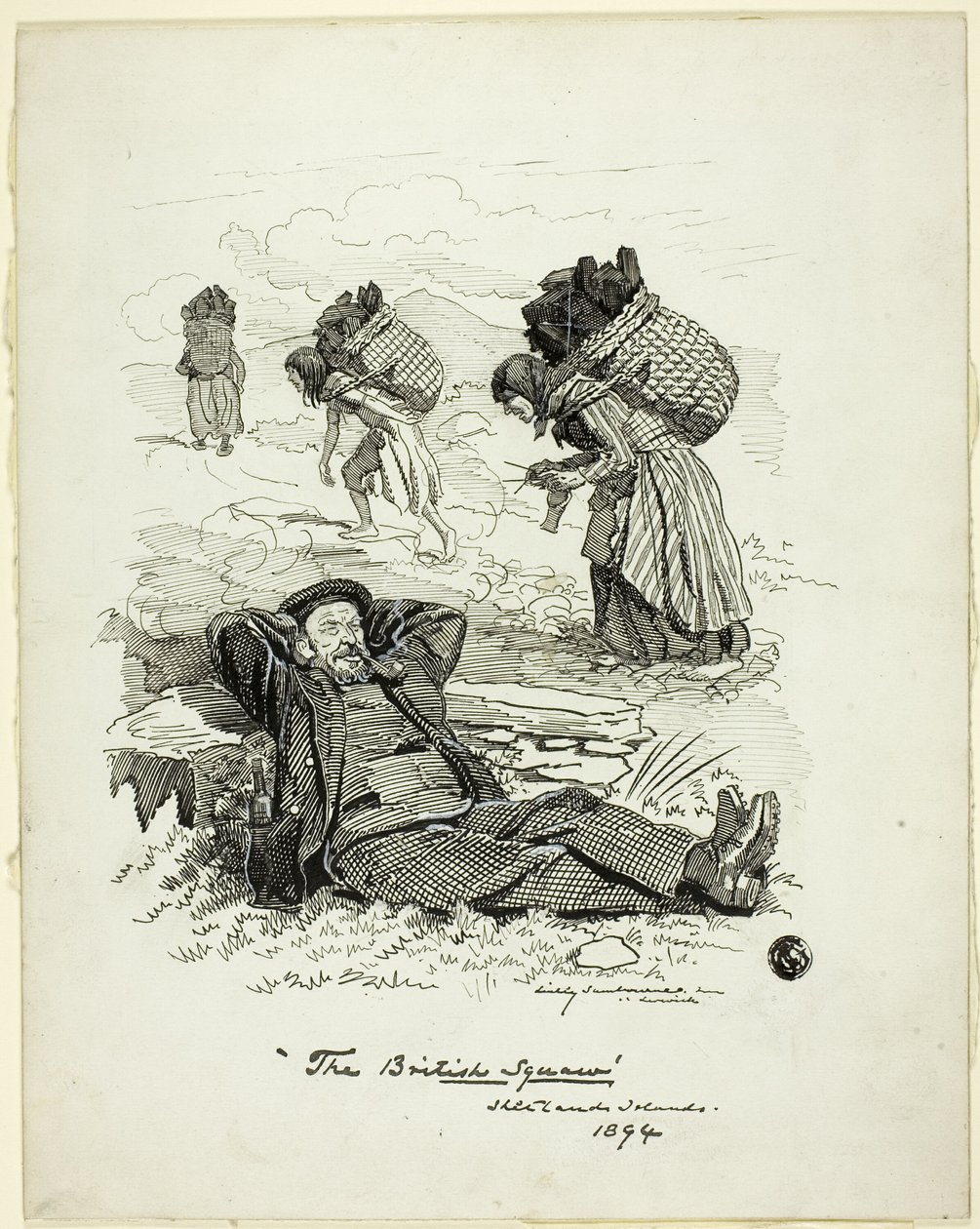 La squaw britannica, Isole Shetland da Edward Linley Sambourne