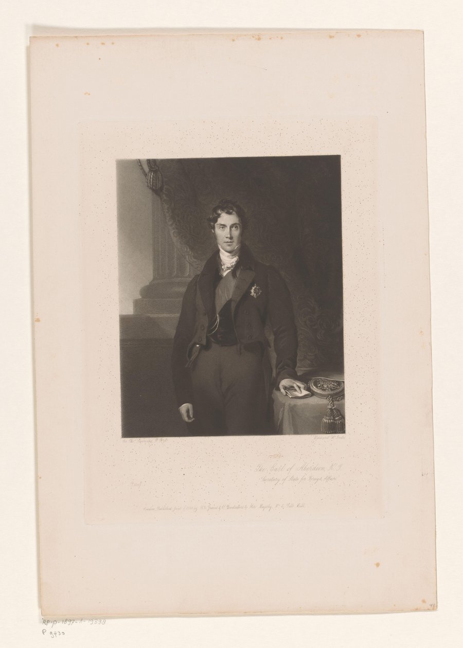 Ritratto di George Hamilton-Gordon da Edward McInnes