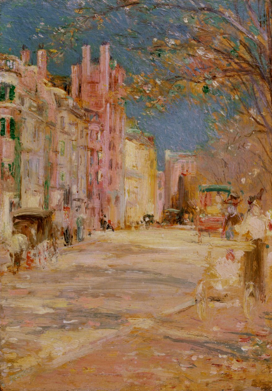 Scena di strada a Boston (Boston Common) da Edward Mitchell Bannister