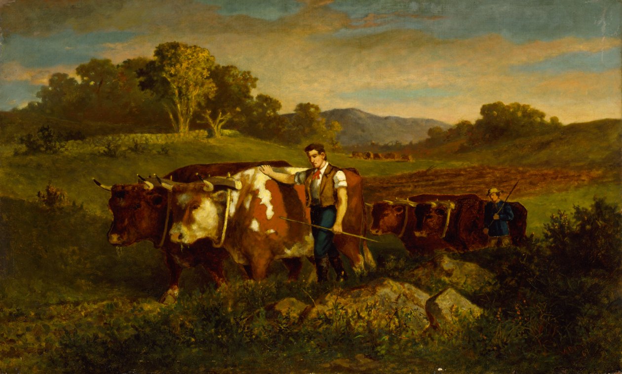 Pastore con mucche, 1869 da Edward Mitchell Bannister