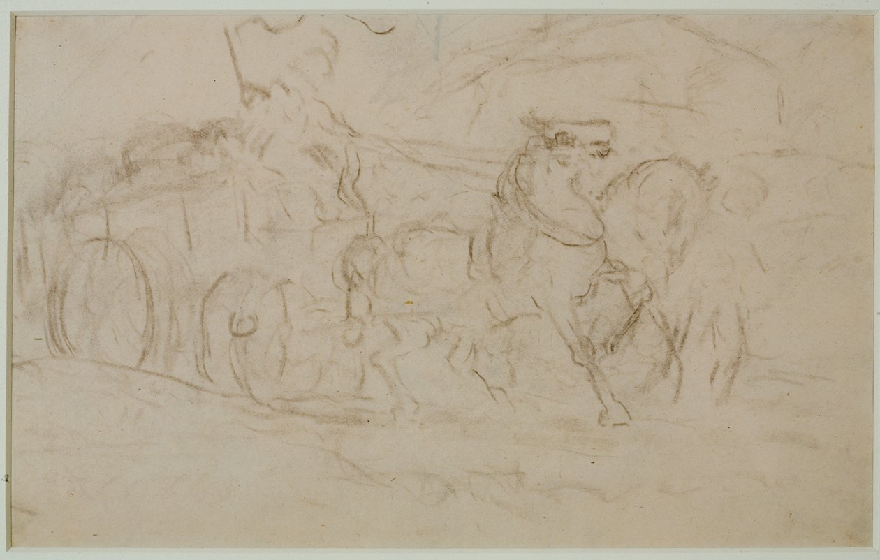 Cavallo e Carro (#9), c. 1880s da Edward Mitchell Bannister