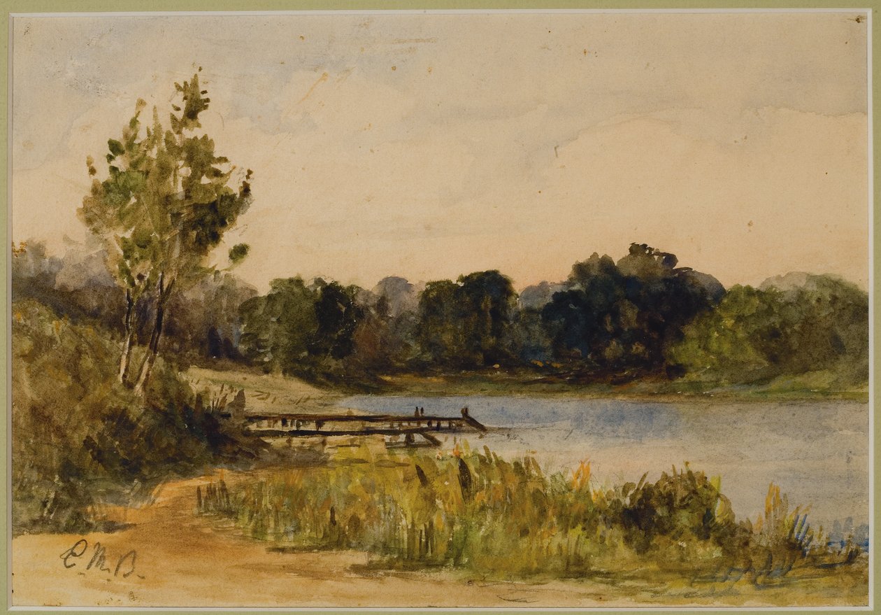 Paesaggio con Molo e Acqua (#37), c. 1880 da Edward Mitchell Bannister