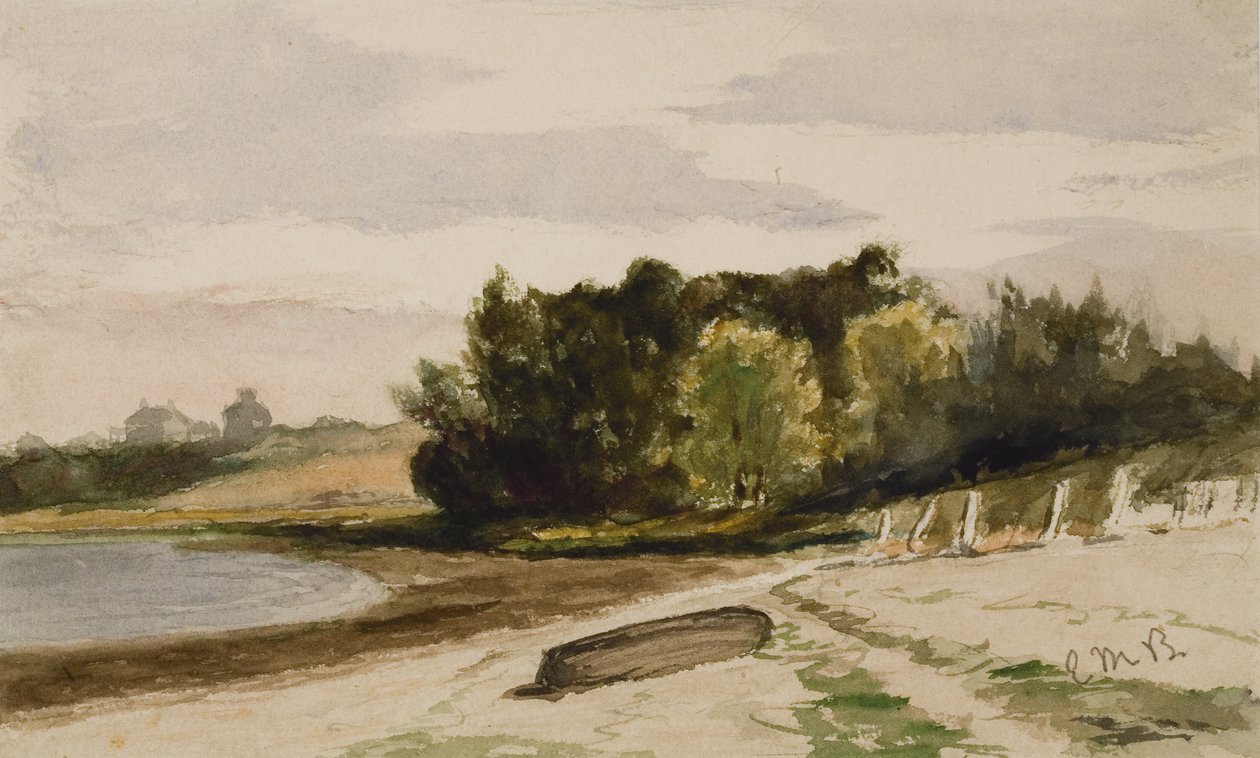 Paesaggio con tronco sulla spiaggia (#40), c. 1880 da Edward Mitchell Bannister