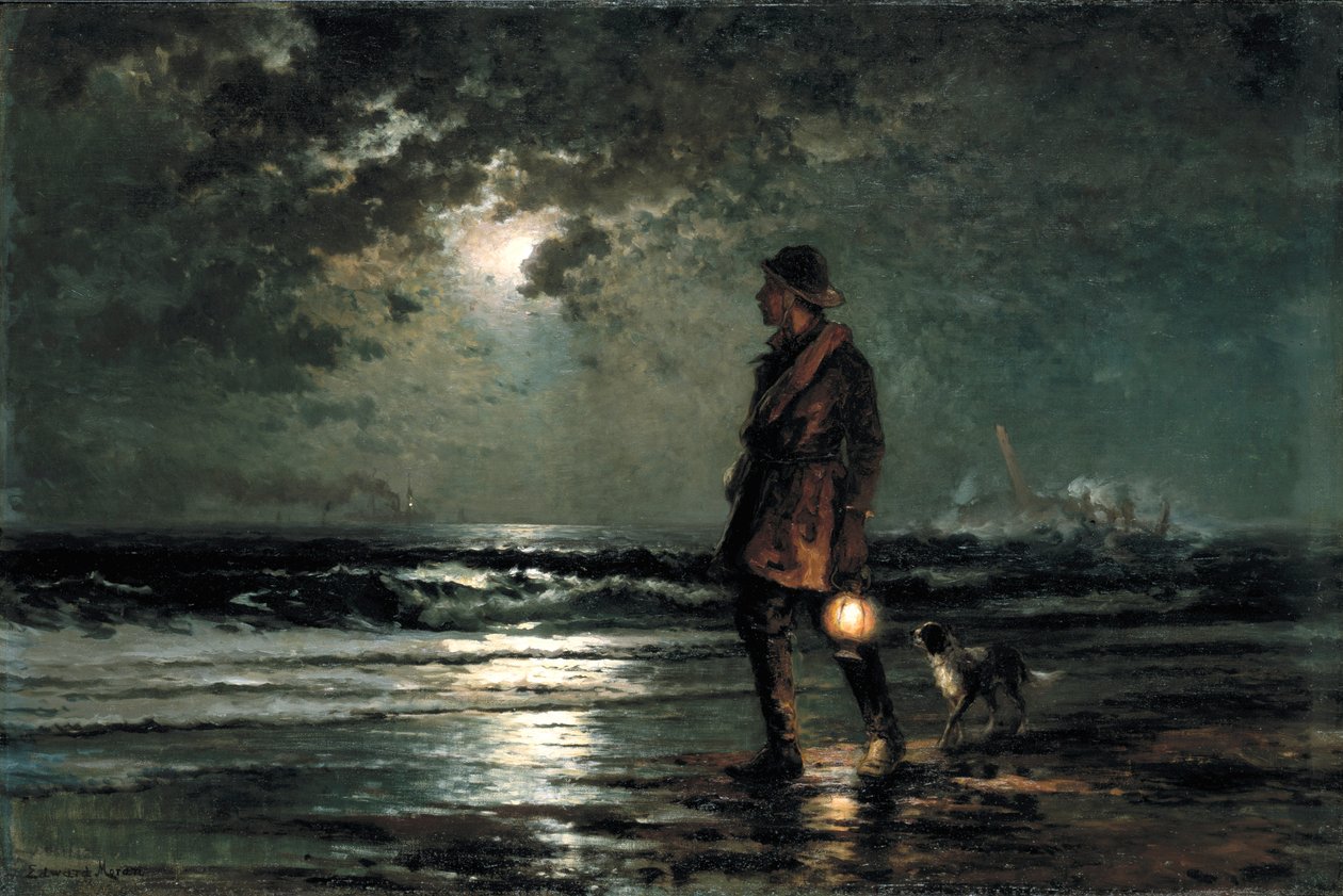 Pattuglia di salvataggio, ca. 1893 da Edward Moran