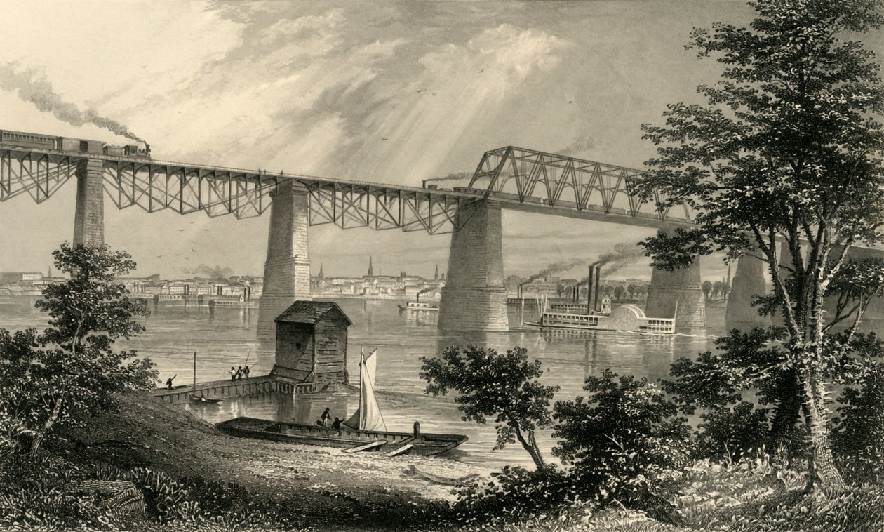 Città di Louisville, 1874 da Edward Paxman Brandard