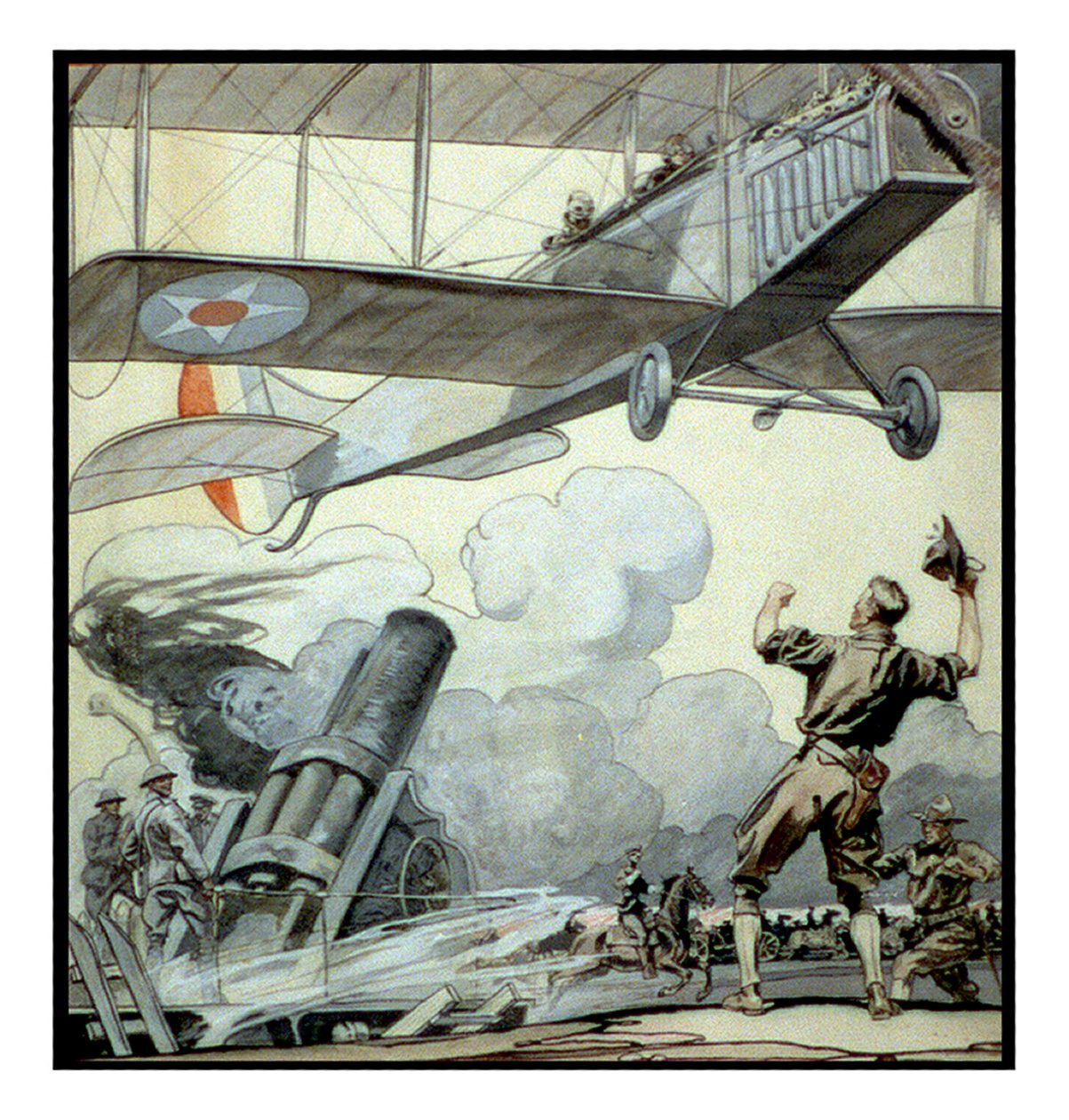Aereo, cannone d