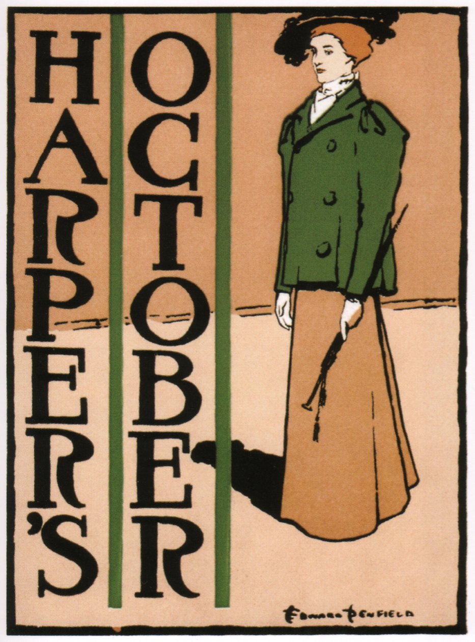 Harpers ottobre, 1895 da Edward Penfield