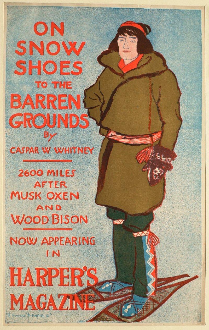 Auf Schneeschuhen zum Ödland da Edward Penfield