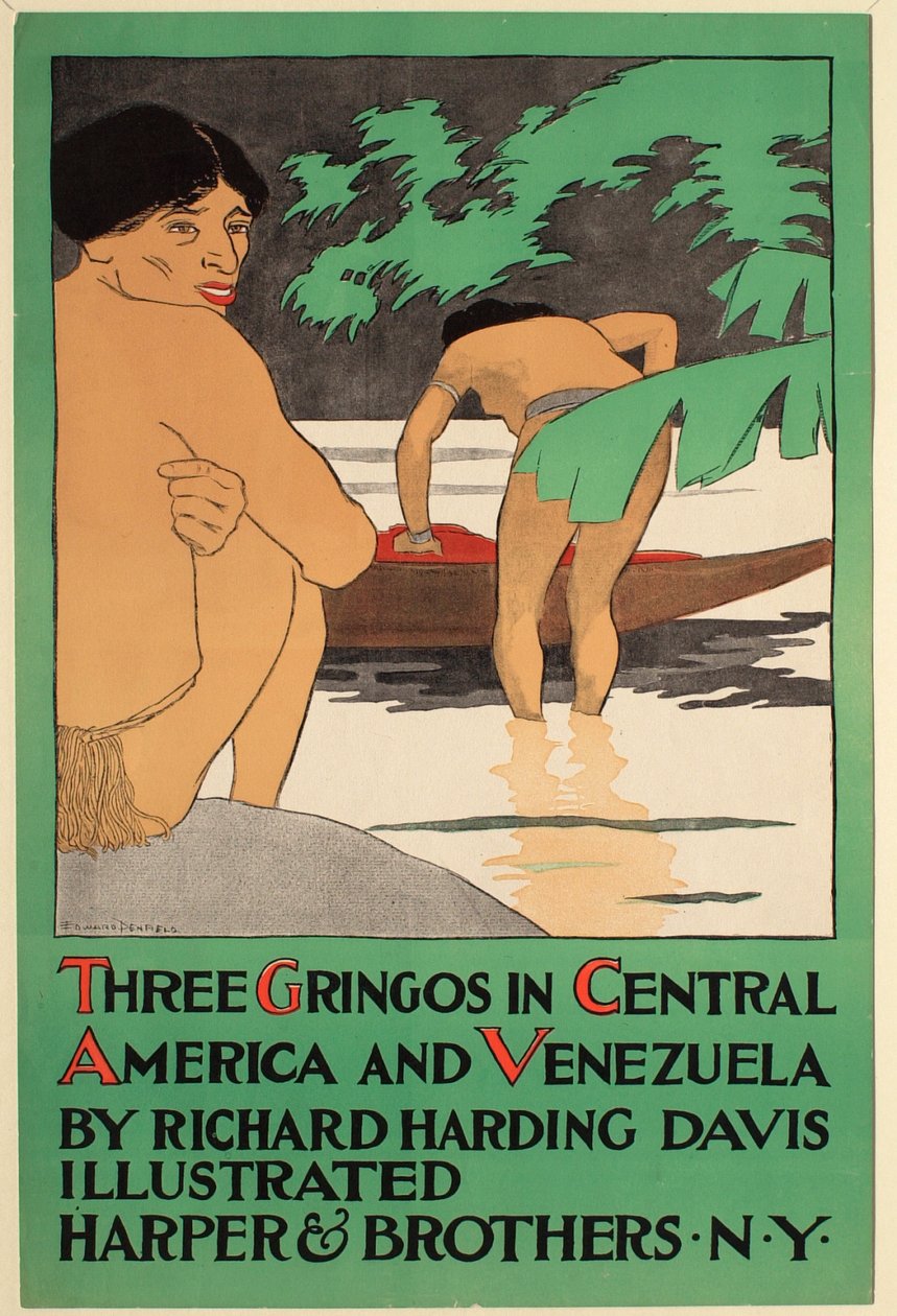 Drei Gringos in Zentralamerika und Venezuela, von Richard Harding Davis, Harper & Bros. Verleger da Edward Penfield