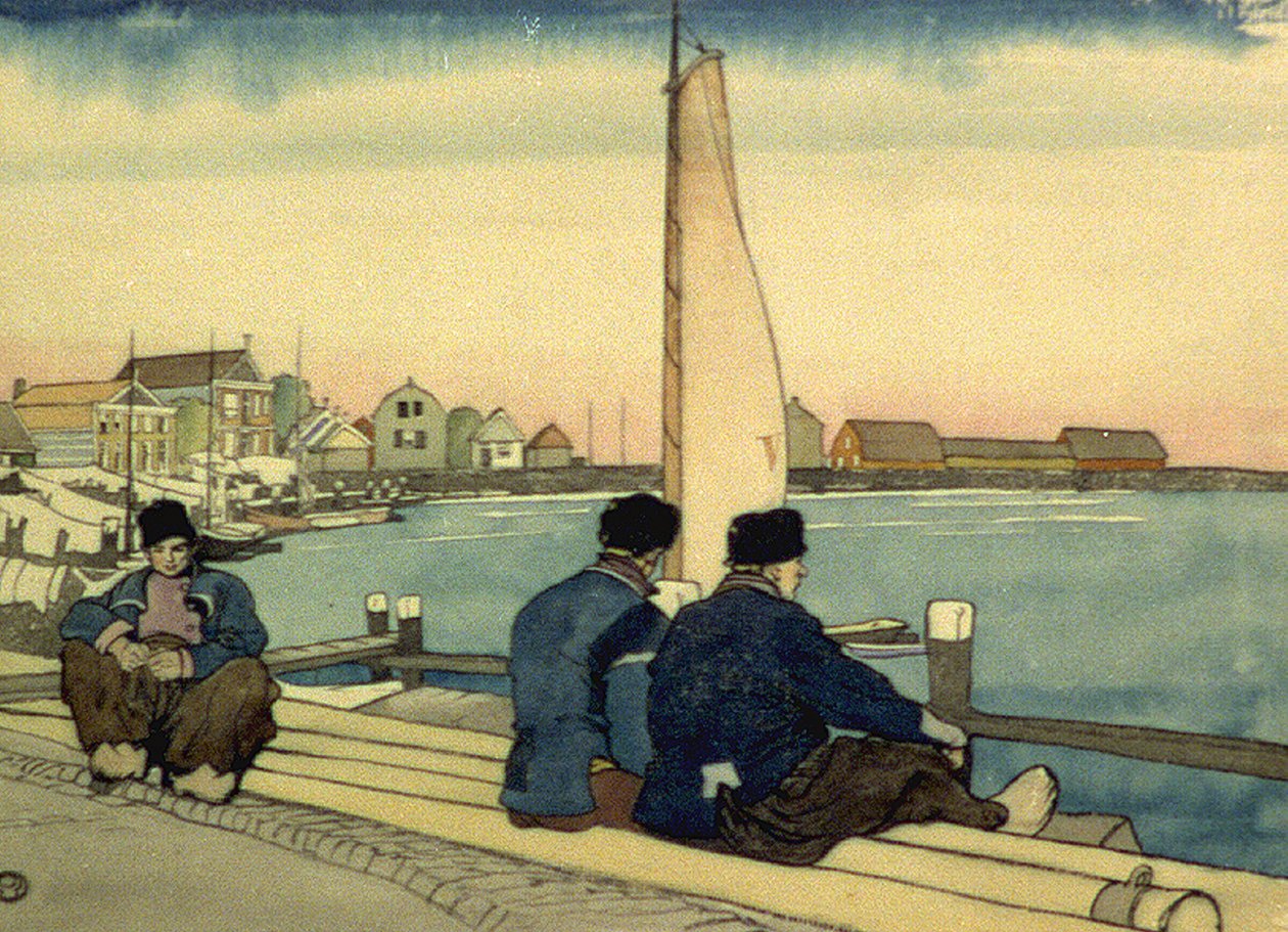 Aspettando il vento e la marea da Edward Penfield