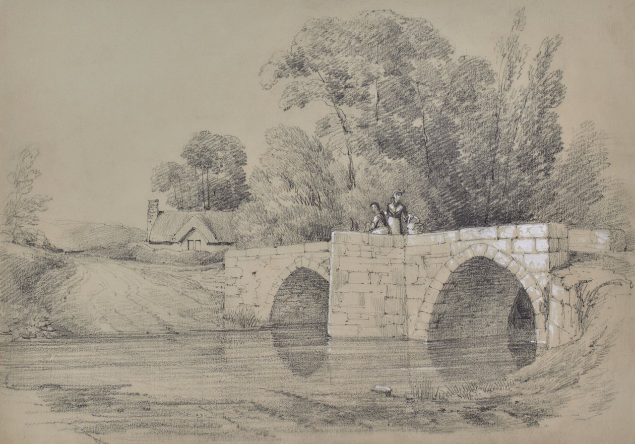 Paesaggio con ponte e figure da Edward Pretty
