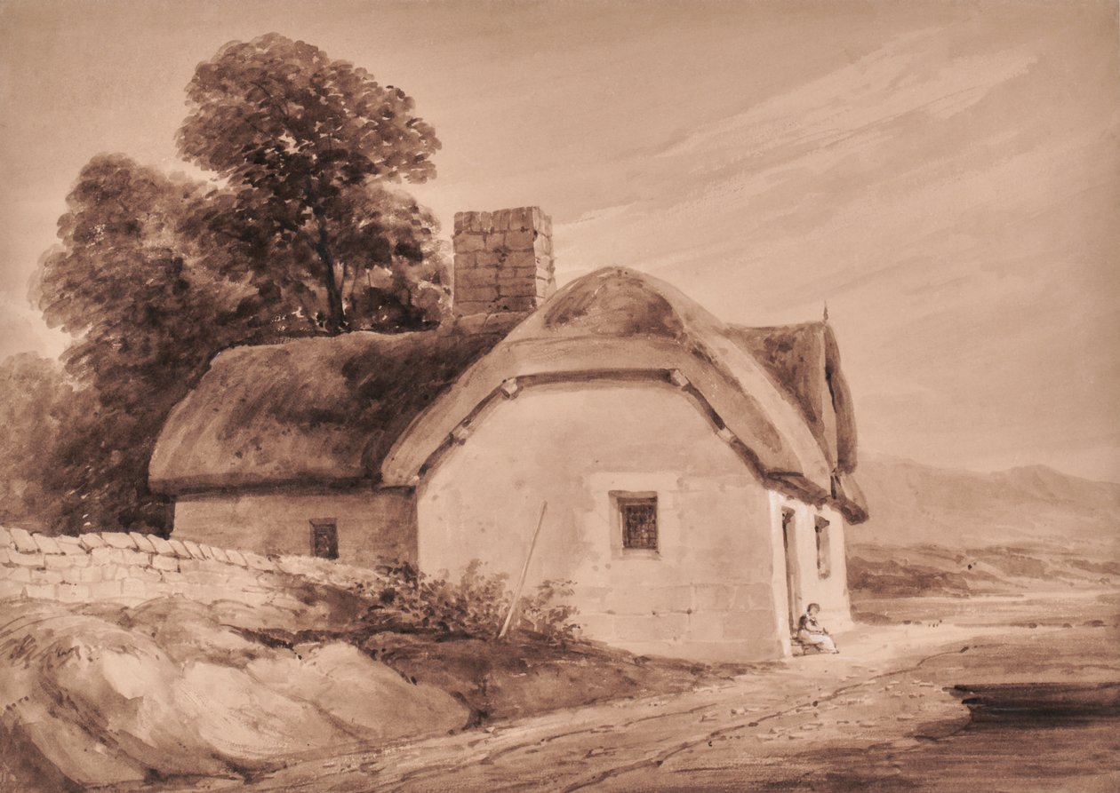 Paesaggio con cottage da Edward Pretty