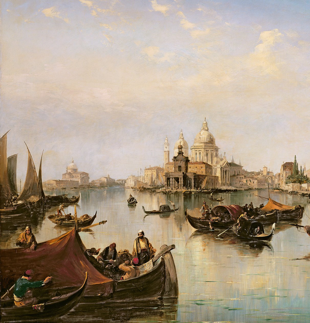 Il Bacino di San Marco, Verso la Bocca del Canal Grande (dettaglio) da Edward Pritchett