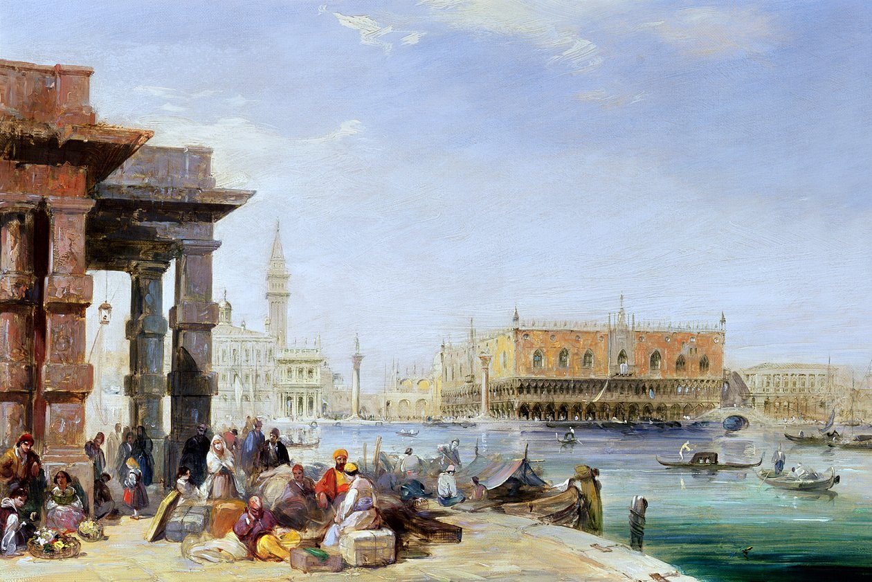 Il Palazzo Ducale da Santa Maria della Salute da Edward Pritchett