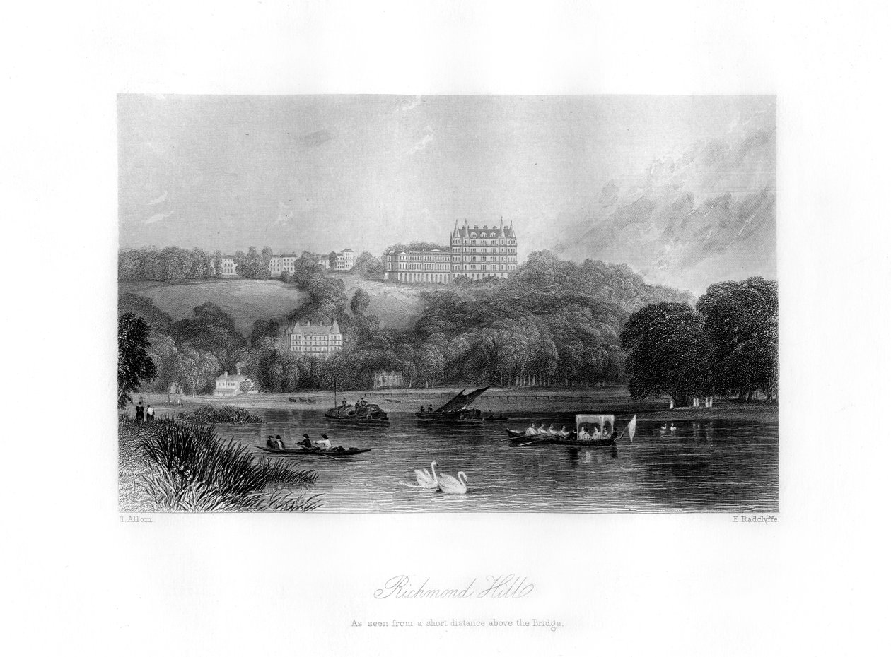 Richmond Hill, Richmond, XIX secolo da Edward Radclyffe