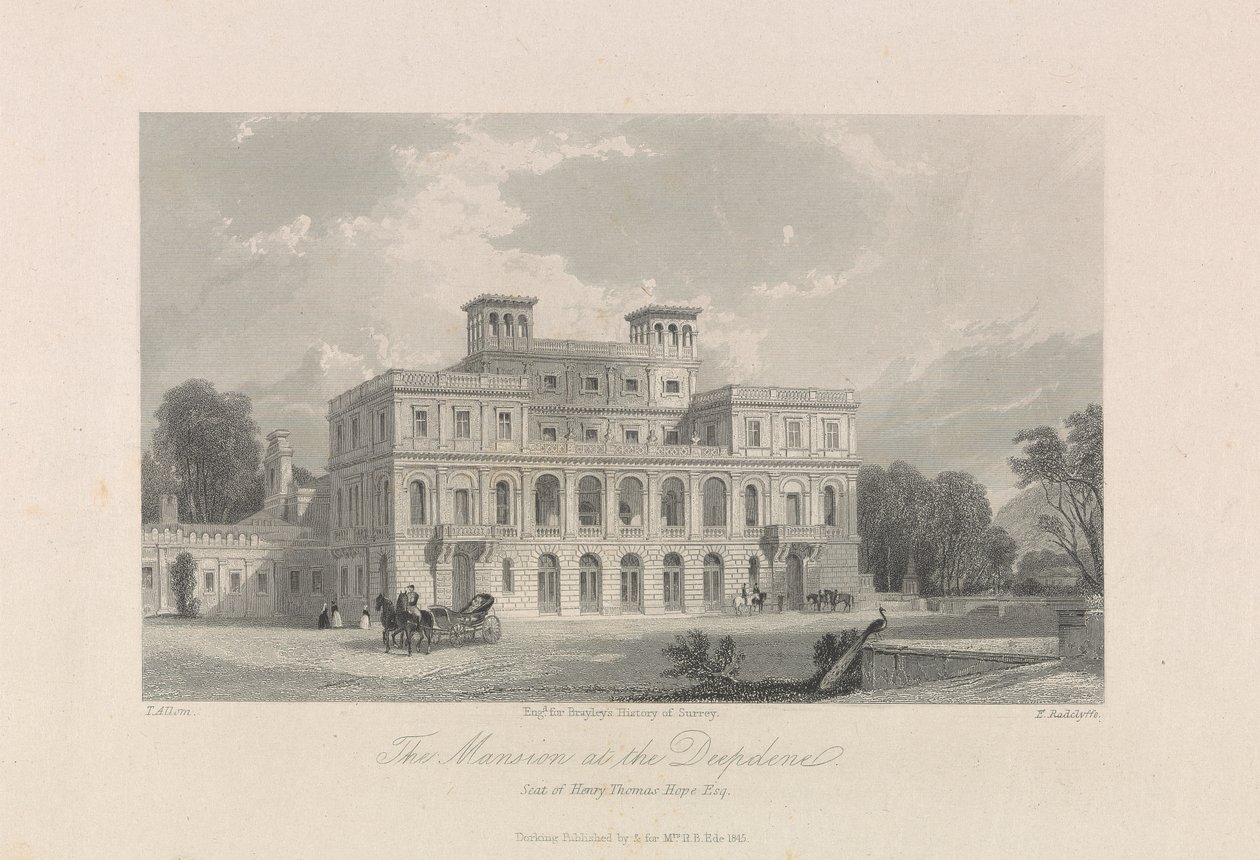 La villa a Deepdene. Sede di Henry Thomas Hope, Esq. da Edward Radclyffe