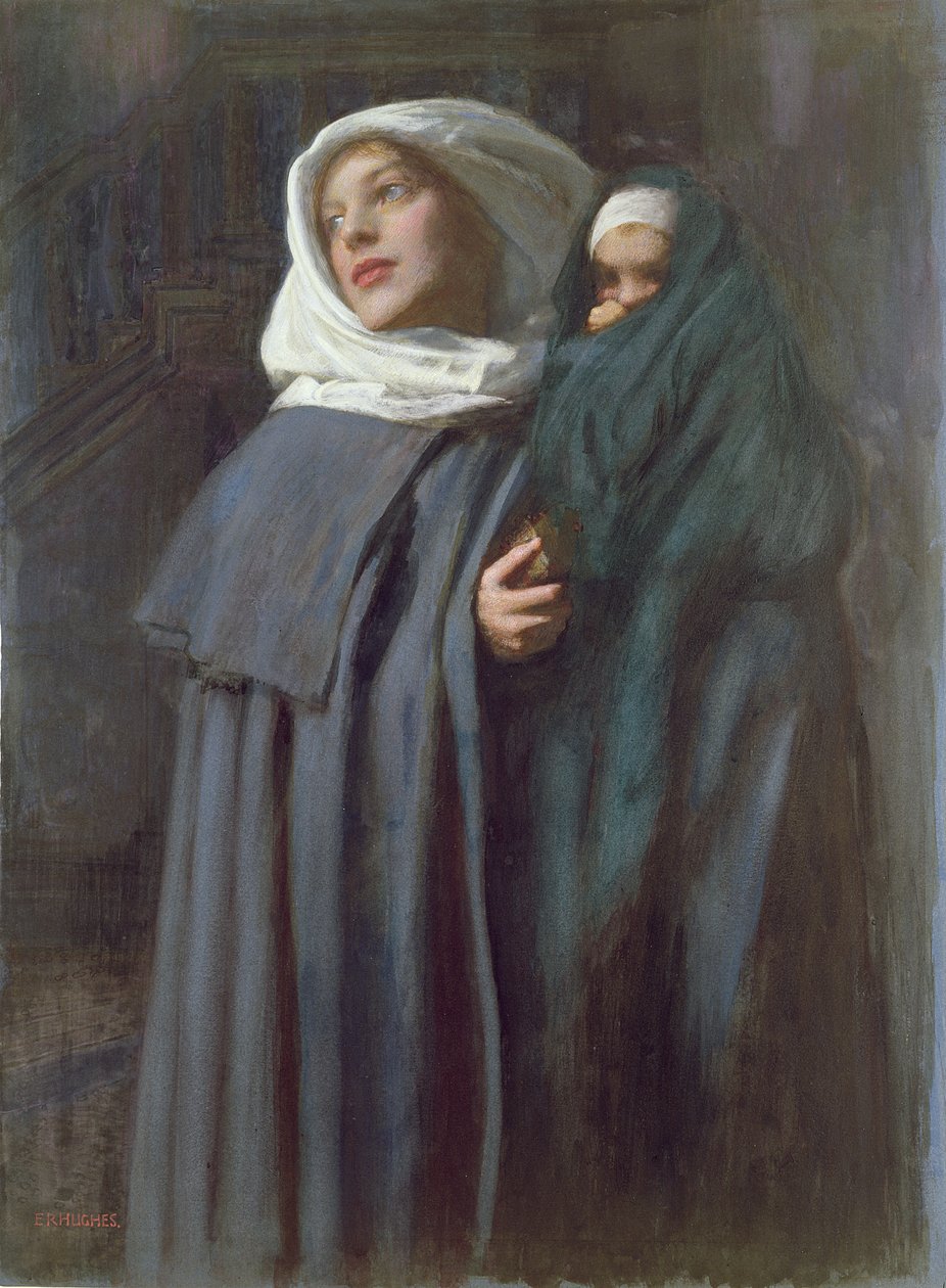Madre e figlio da Edward Robert Hughes