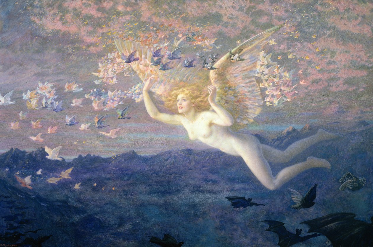 Sulle ali del mattino, 1905 da Edward Robert Hughes