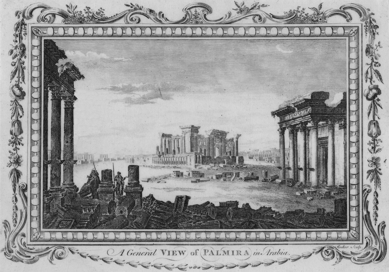 Veduta generale di Palmira in Arabia, c1770 da Edward Rooker