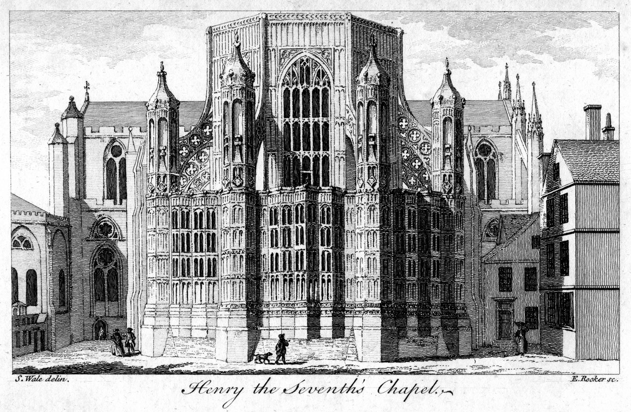 Cappella di Enrico VII, Abbazia di Westminster, Londra, XVIII secolo da Edward Rooker