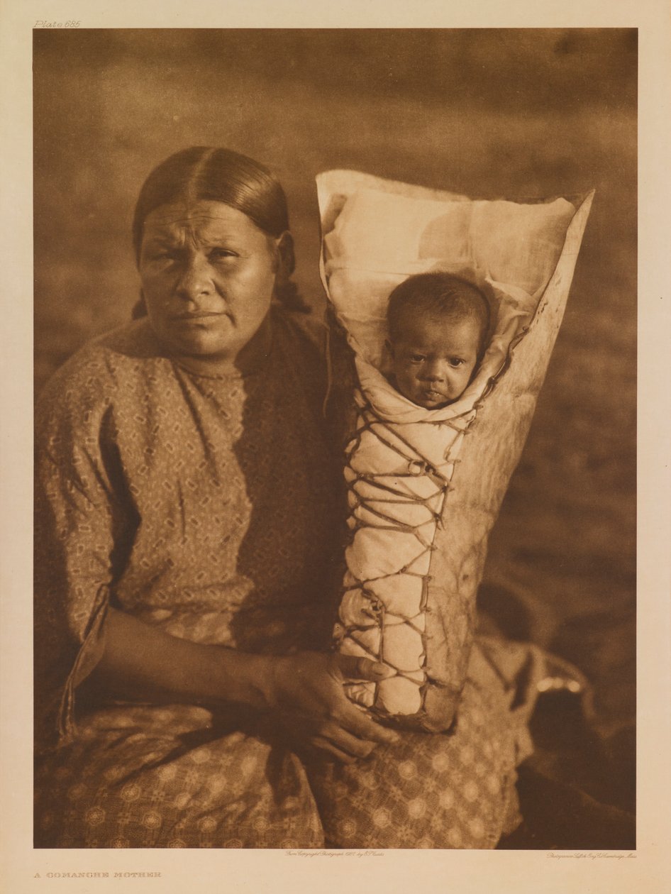Una madre comanche da Edward S. Curtis