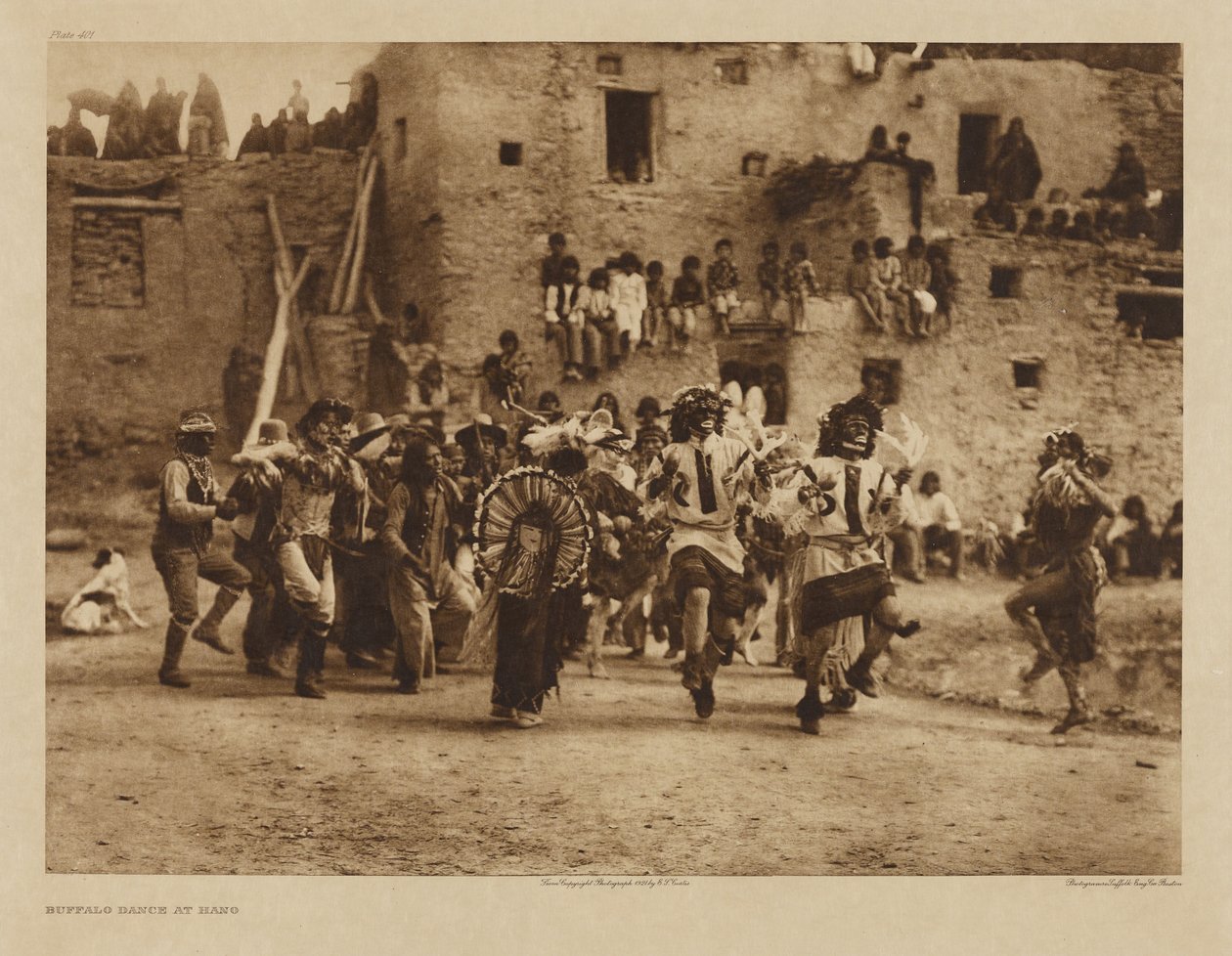 La danza del bufalo a Hano da Edward S. Curtis