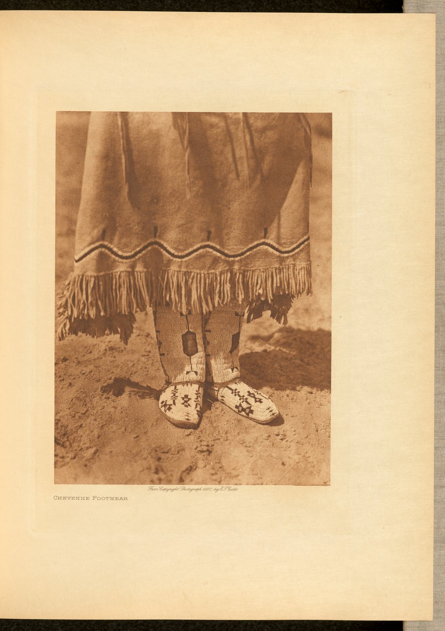 Cheyenne Schuhe da Edward S. Curtis