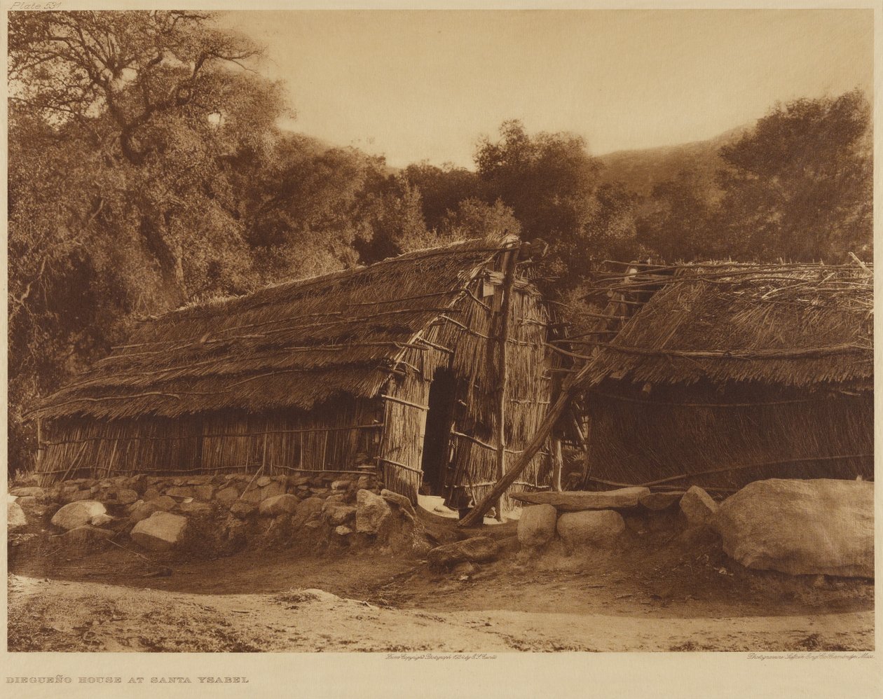 Casa Diegueño a Santa Ysabel da Edward S. Curtis