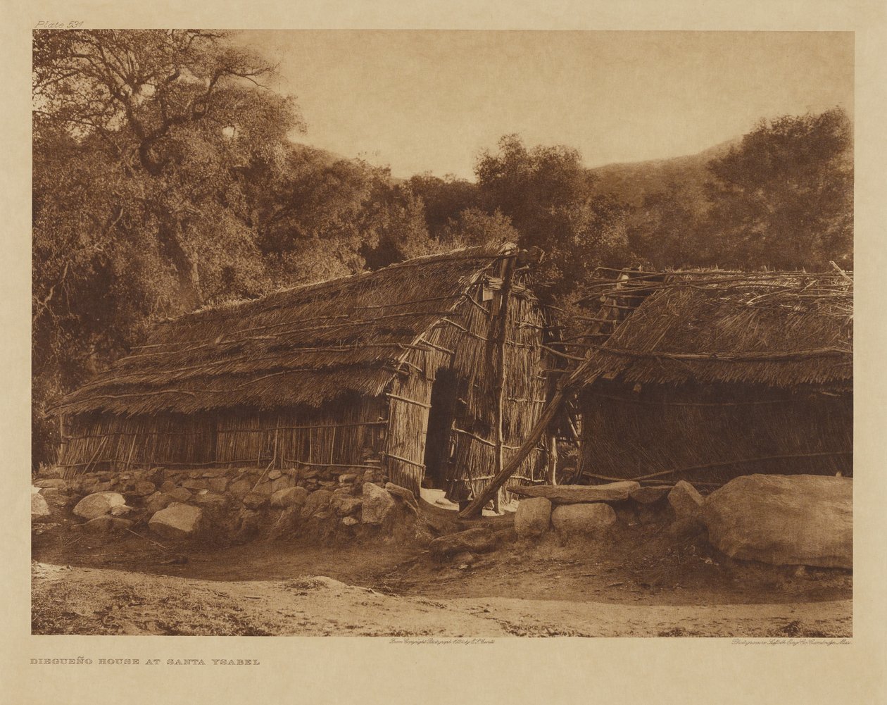 Casa Diegueño a Santa Ysabel da Edward S. Curtis