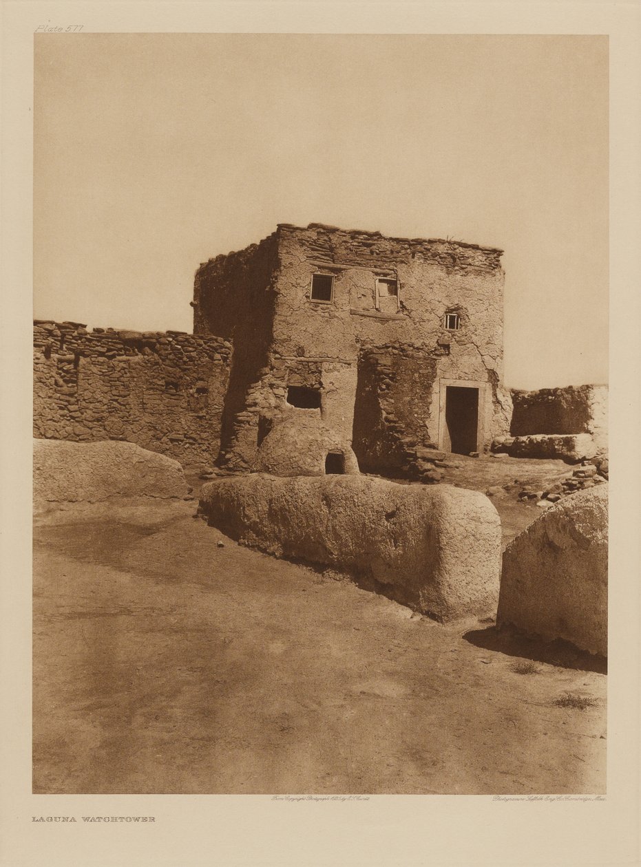Torre di guardia di Laguna da Edward S. Curtis