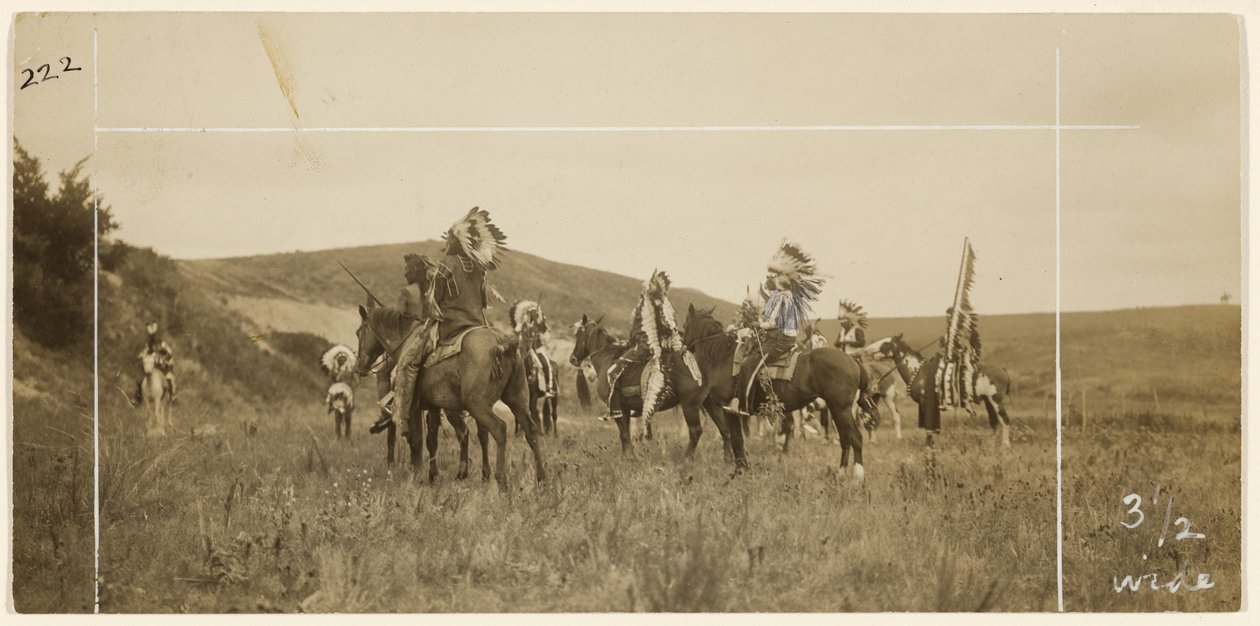 Uomini a cavallo da Edward S. Curtis