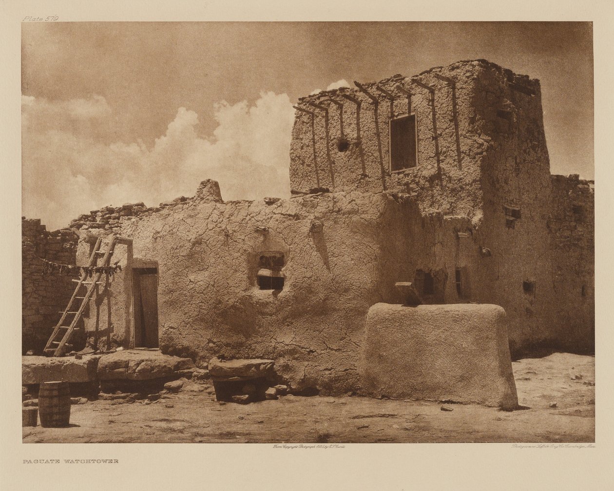 Torre di guardia di Paguate da Edward S. Curtis