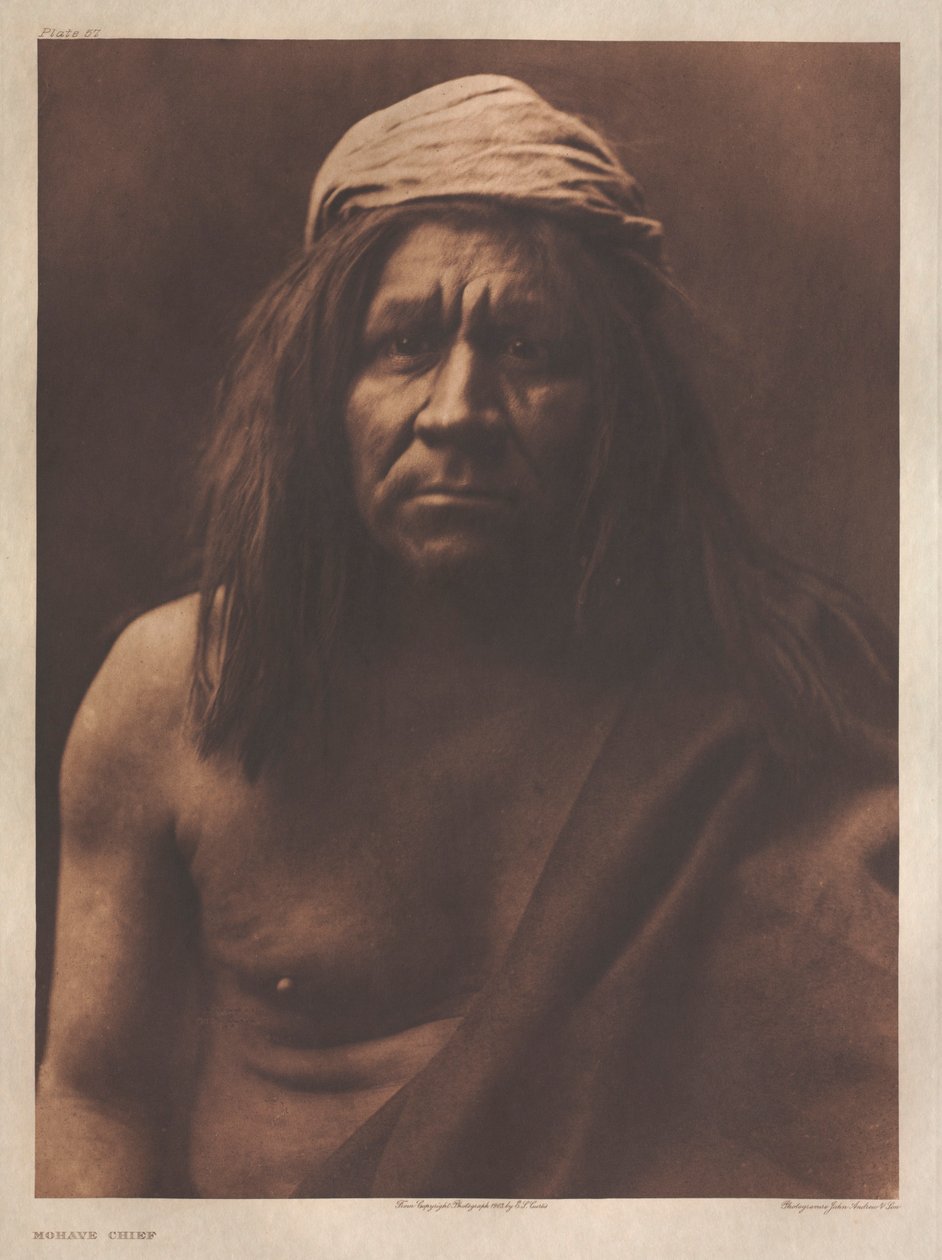 Portafoglio II, lastra 57 / Capo Mohave da Edward S. Curtis