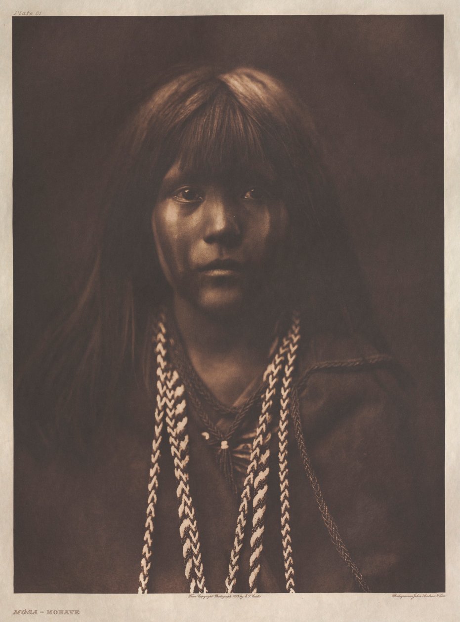 Portafoglio II, lastra 61: Mósa-Mohave da Edward S. Curtis