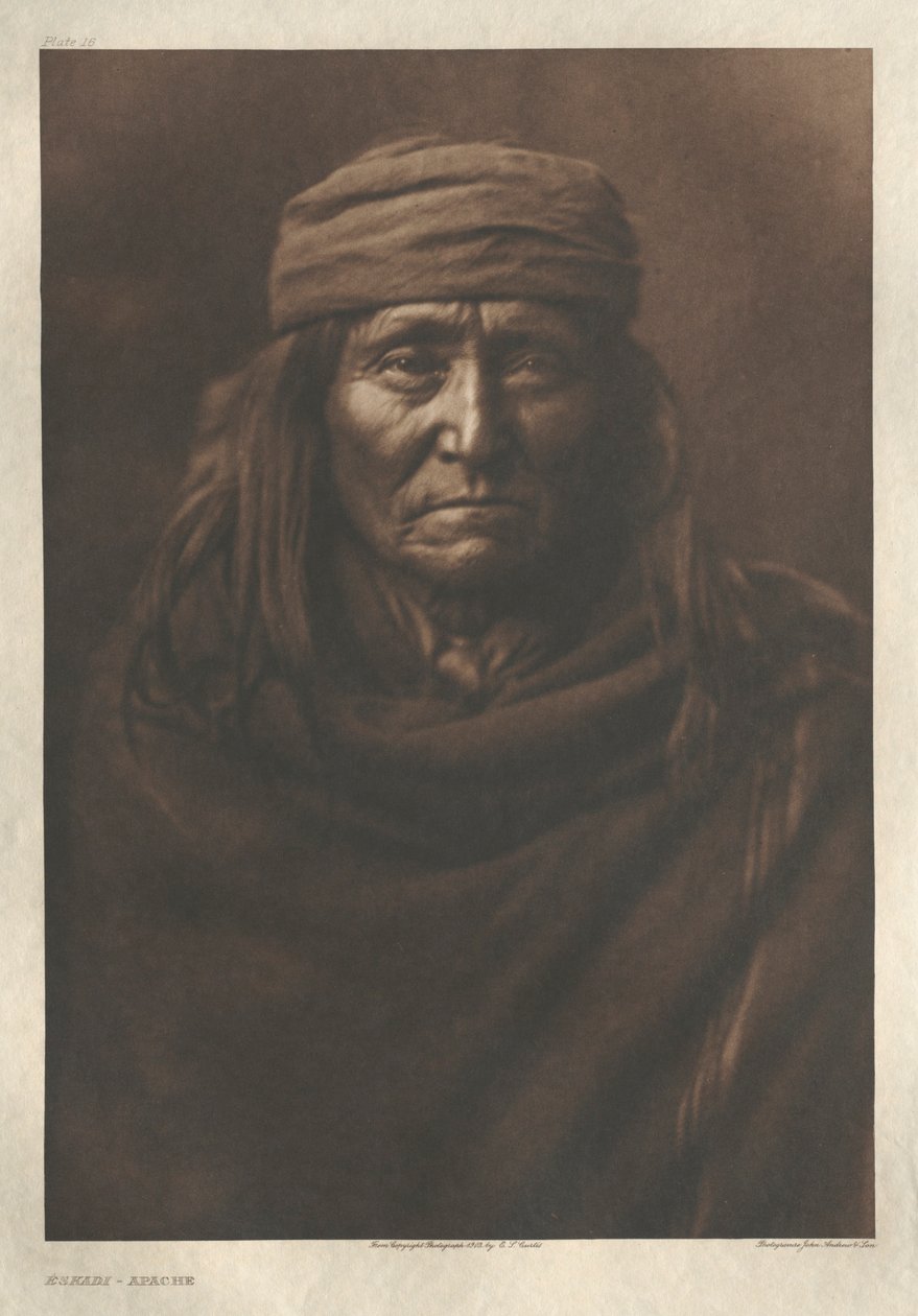 Portafoglio I, lastra 16: Eskadi-Apache da Edward S. Curtis
