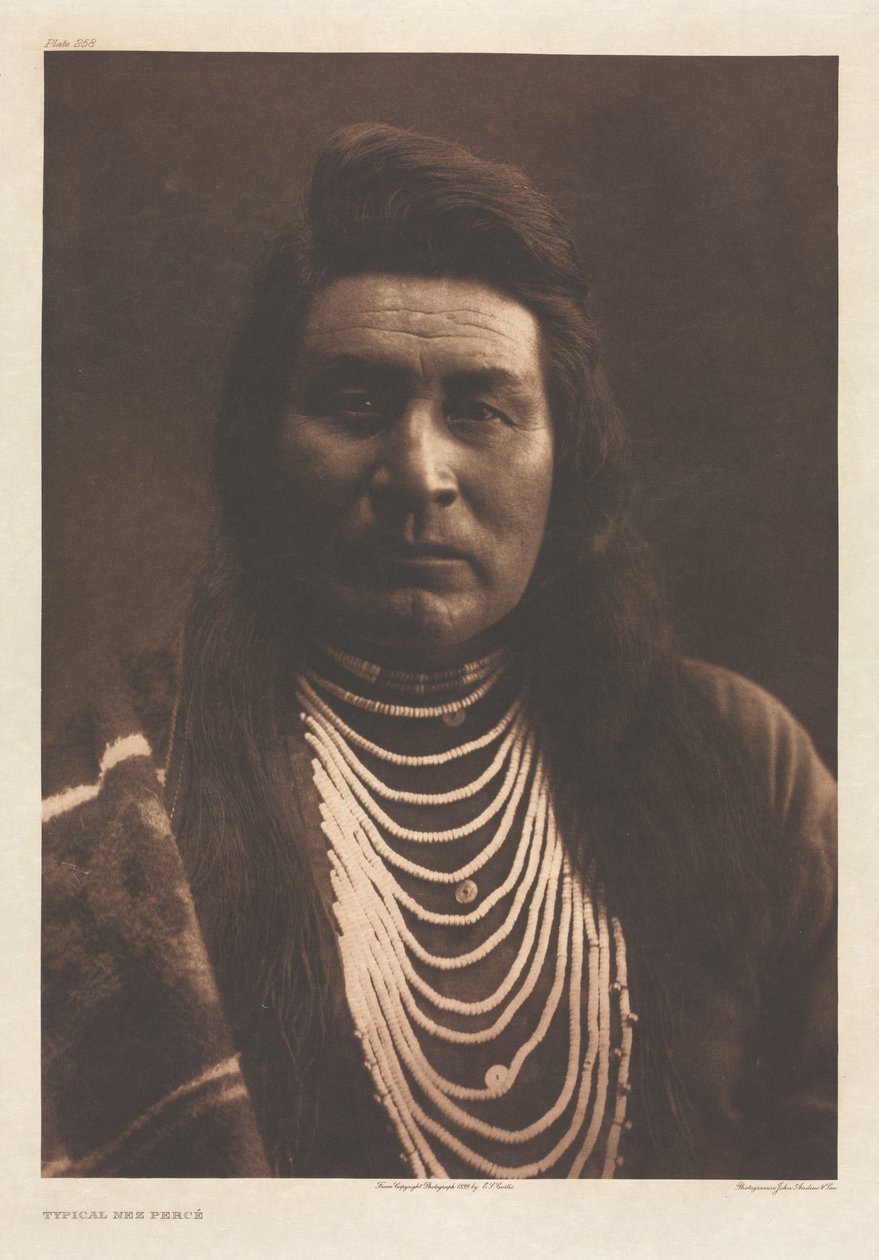 Portfolio VIII, Tavola 258: Tipico Nez Percé da Edward S. Curtis