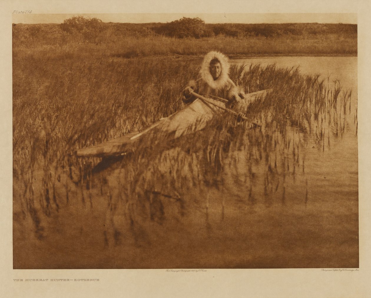 Il cacciatore di topi muschiati - Kotzebue da Edward S. Curtis