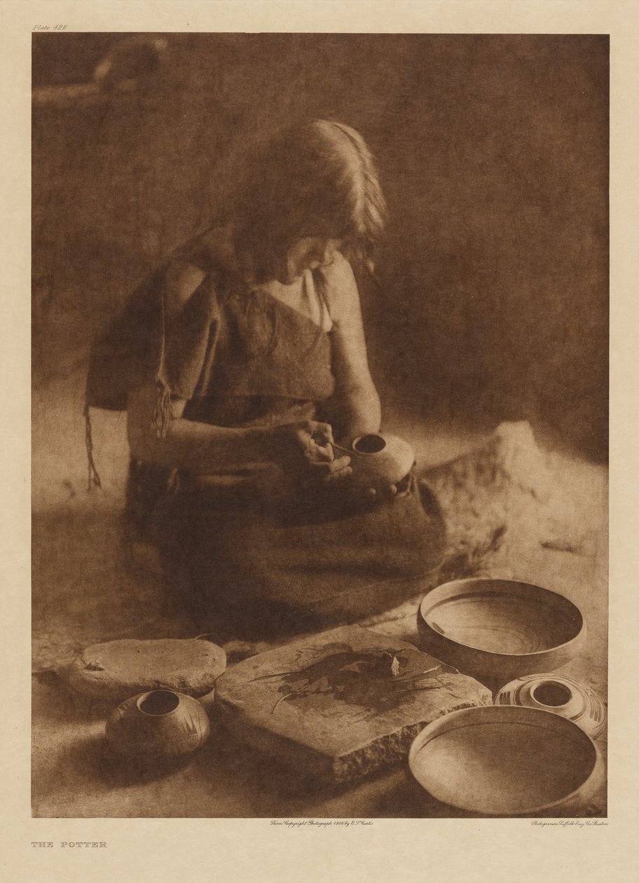 Il vasaio da Edward S. Curtis