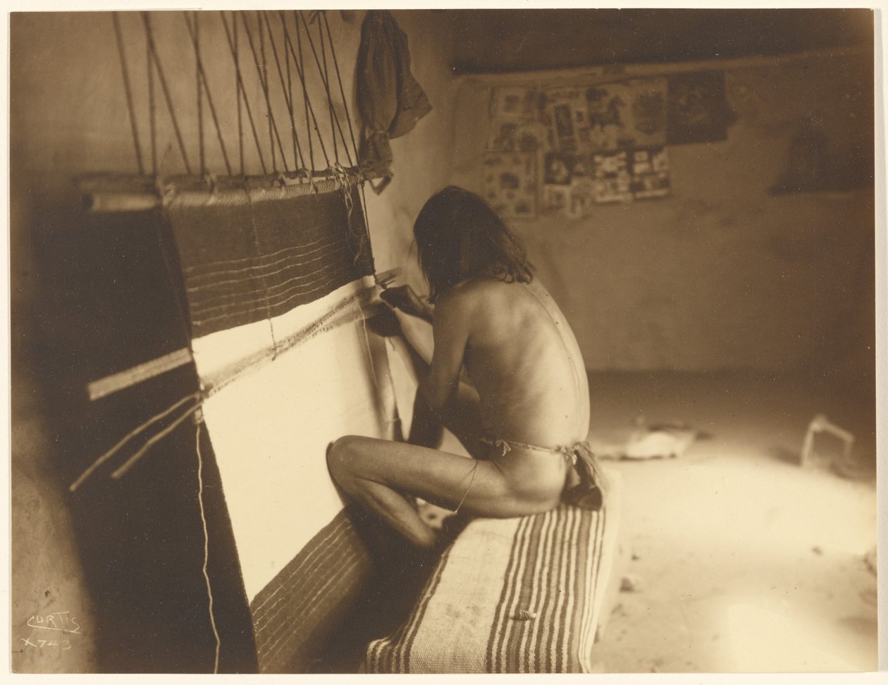 [Il tessitore - Hopi] da Edward S. Curtis
