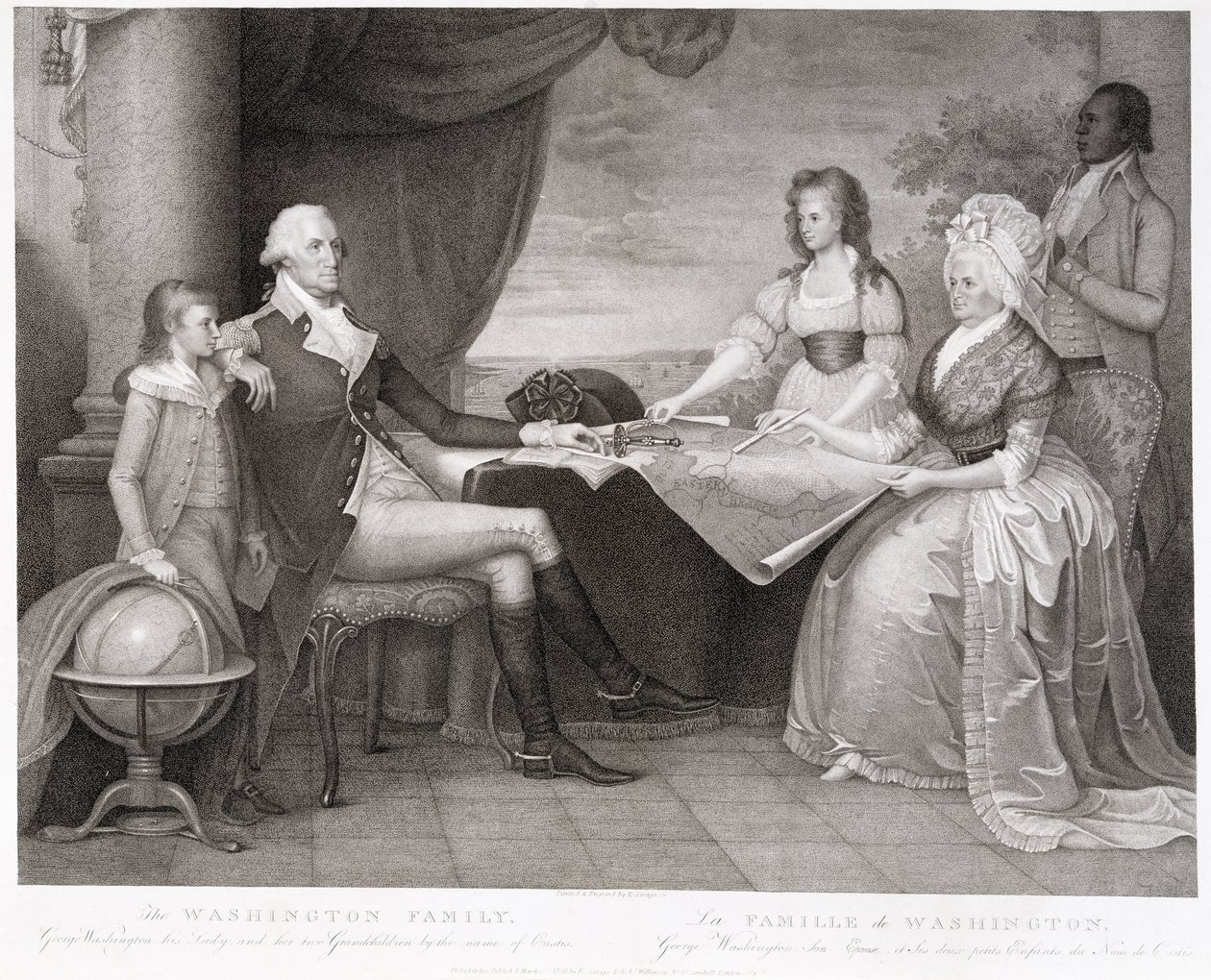La famiglia Washington, 1798 da Edward Savage