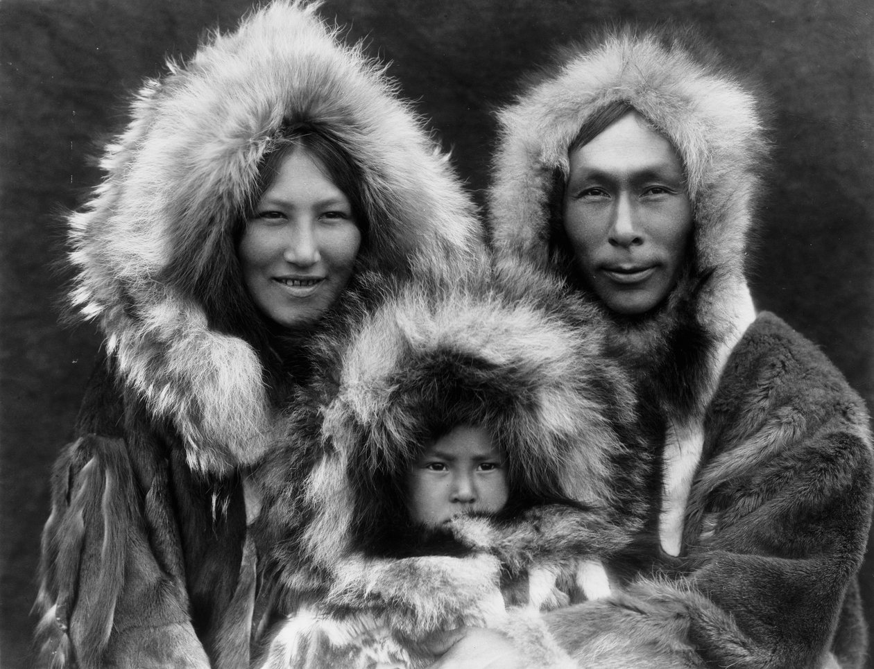 Un gruppo familiare, Noatak, c.1929 da Edward Sheriff Curtis