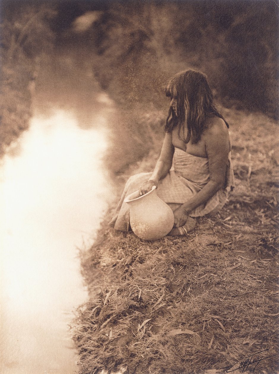 Donna Maricopa al Ruscello da Edward Sheriff Curtis