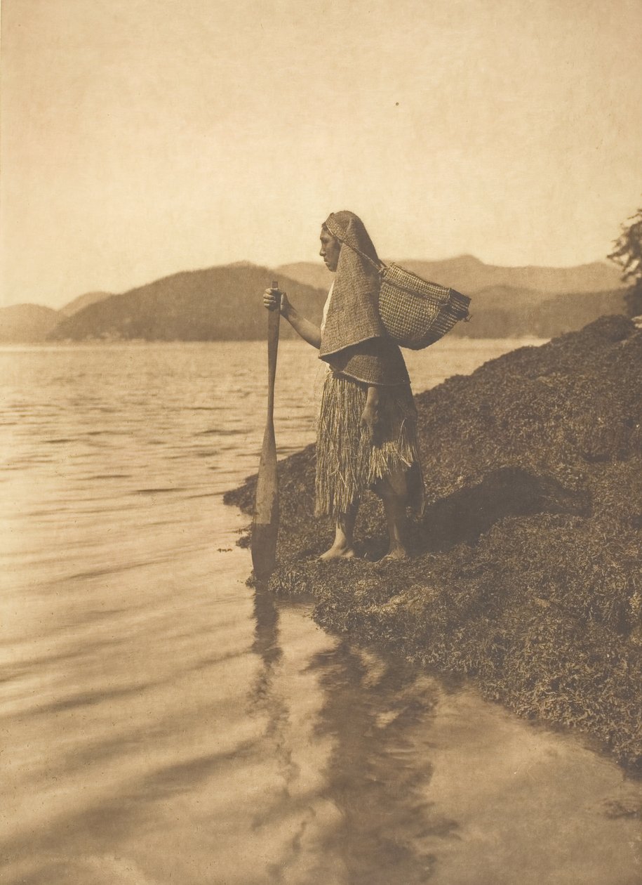 Il raccoglitore di alghe, 1915 da Edward Sheriff Curtis