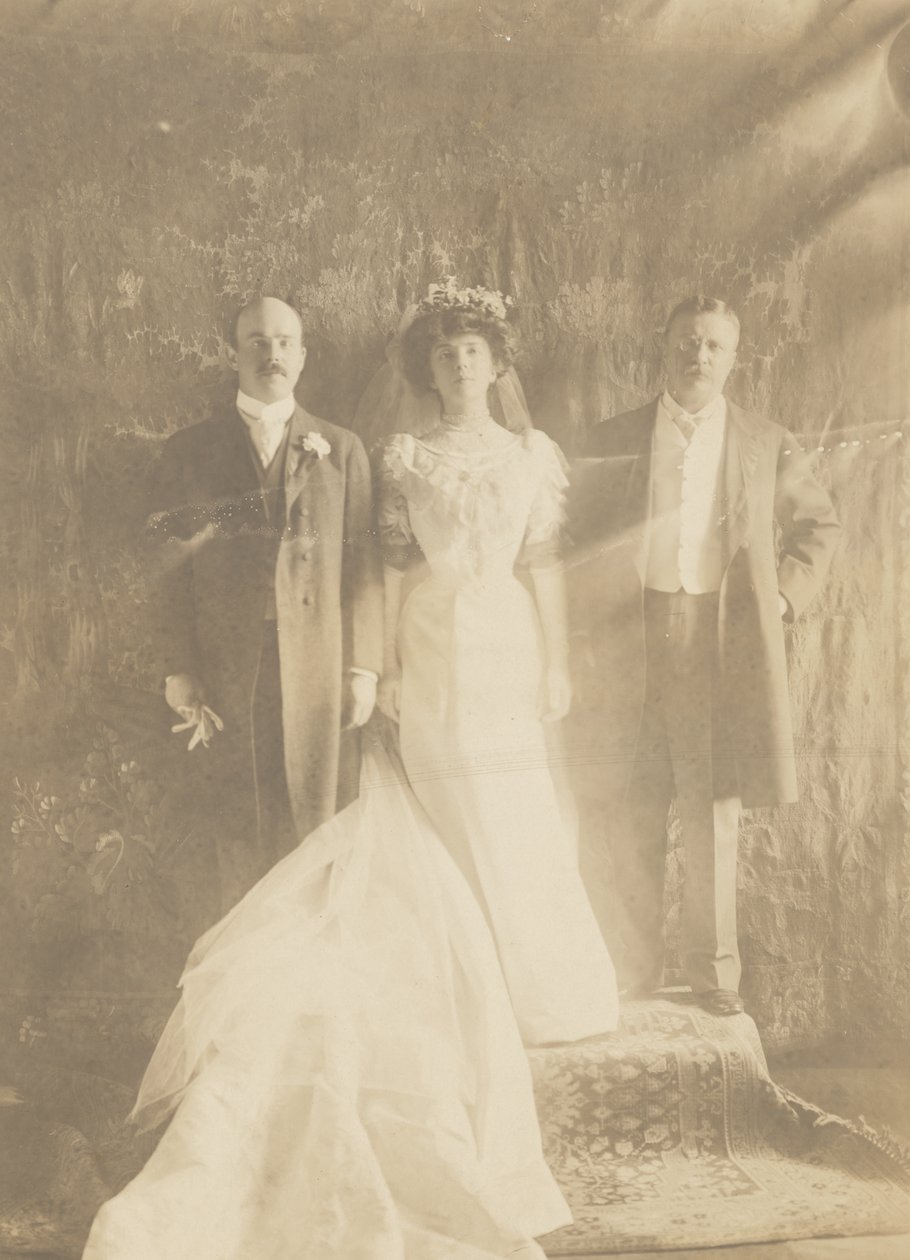 Theodore Roosevelt, Alice Roosevelt Longworth e Nicholas Longworth da Edward Sheriff Curtis