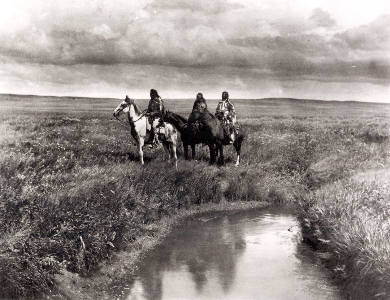 Tre capi indiani americani, c.1900 da Edward Sheriff Curtis